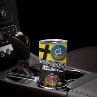 New Zealand Wellington Tumbler Cup The Capital's Emblems - Flag and Koru Art