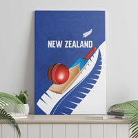 New Zealand Cricket Canvas Wall Art Kiwi Birds Haka Dance Blue Fern Sporty Style