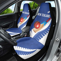 New Zealand Cricket Car Seat Cover Kiwi Birds Haka Dance Blue Fern Sporty Style