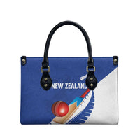 New Zealand Cricket Leather Bag Kiwi Birds Haka Dance Blue Fern Sporty Style