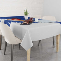 New Zealand Cricket Tablecloth Kiwi Birds Haka Dance Blue Fern Sporty Style