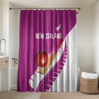 New Zealand Cricket Bathroom Set Kiwi Birds Haka Dance Pink Fern Sporty Style