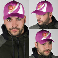 New Zealand Cricket Classic Cap Kiwi Birds Haka Dance Pink Fern Sporty Style