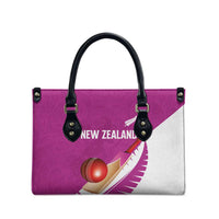 New Zealand Cricket Leather Bag Kiwi Birds Haka Dance Pink Fern Sporty Style