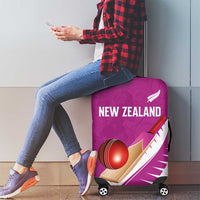 New Zealand Cricket Luggage Cover Kiwi Birds Haka Dance Pink Fern Sporty Style