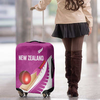 New Zealand Cricket Luggage Cover Kiwi Birds Haka Dance Pink Fern Sporty Style