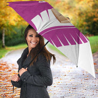 New Zealand Cricket Umbrella Kiwi Birds Haka Dance Pink Fern Sporty Style