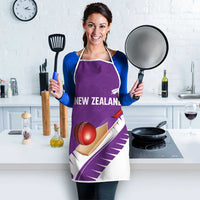 New Zealand Cricket Apron Kiwi Birds Haka Dance Purple Fern Sporty Style