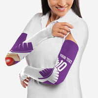 Custom New Zealand Cricket Arm Sleeves Kiwi Birds Haka Dance Purple Fern Sporty Style
