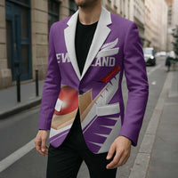 Custom New Zealand Cricket Blazer Kiwi Birds Haka Dance Purple Fern Sporty Style