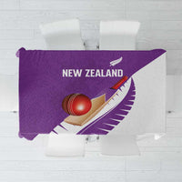 New Zealand Cricket Tablecloth Kiwi Birds Haka Dance Purple Fern Sporty Style