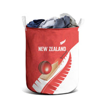 New Zealand Cricket Laundry Basket Kiwi Birds Haka Dance Red Fern Sporty Style