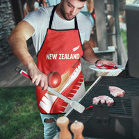 New Zealand Cricket Apron Kiwi Birds Haka Dance Red Fern Sporty Style