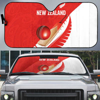 New Zealand Cricket Auto Sun Shade Kiwi Birds Haka Dance Red Fern Sporty Style