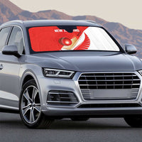 New Zealand Cricket Auto Sun Shade Kiwi Birds Haka Dance Red Fern Sporty Style