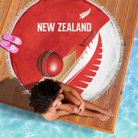 New Zealand Cricket Beach Blanket Kiwi Birds Haka Dance Red Fern Sporty Style