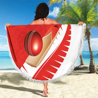 New Zealand Cricket Beach Blanket Kiwi Birds Haka Dance Red Fern Sporty Style