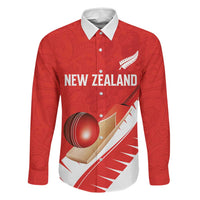 Custom New Zealand Cricket Family Matching Short Sleeve Bodycon Dress and Hawaiian Shirt Kiwi Birds Haka Dance Red Fern Sporty Style