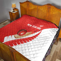 New Zealand Cricket Quilt Kiwi Birds Haka Dance Red Fern Sporty Style