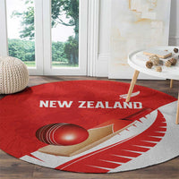 New Zealand Cricket Round Carpet Kiwi Birds Haka Dance Red Fern Sporty Style