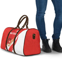 New Zealand Cricket Travel Bag Kiwi Birds Haka Dance Red Fern Sporty Style