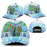 Aotearoa New Zealand Natural Plants Classic Cap Pohutukawa with Silver Ferns Koru Frond Maori Tattoos