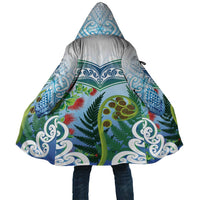 Aotearoa New Zealand Natural Plants Cloak Pohutukawa with Silver Ferns Koru Frond Maori Tattoos