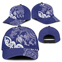 New Zealand Sea Animals with Maori Tribal Tattoo Classic Cap Blue Color