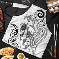 New Zealand Sea Animals with Maori Tribal Tattoo Apron White Color