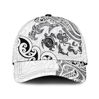 New Zealand Sea Animals with Maori Tribal Tattoo Classic Cap White Color
