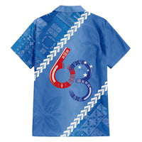 Samoa Independence Day Family Matching Off The Shoulder Long Sleeve Dress and Hawaiian Shirt Anniversary 63th-Siapo Art