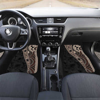 Fiji Traditional Masi Car Mats Tapa Art Palm Leaves Pattern