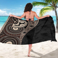 Fiji Traditional Masi Sarong Tapa Art Palm Leaves Pattern