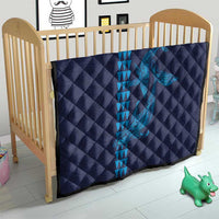 Aloha Hawaii Whale Kakau and Polynesian Tattoo Quilt Dark Navy Color LT03 - Polynesian Pride