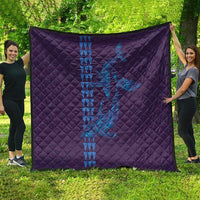 Aloha Hawaii Whale Kakau and Polynesian Tattoo Quilt Purple Color LT03 - Polynesian Pride