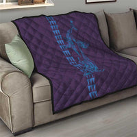 Aloha Hawaii Whale Kakau and Polynesian Tattoo Quilt Purple Color LT03 - Polynesian Pride