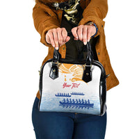 Personalised Hawaiki Nui Va'a French Polynesian Pattern Shoulder Handbag White Color LT03 One Size White - Polynesian Pride