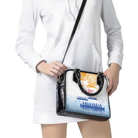 Personalised Hawaiki Nui Va'a French Polynesian Pattern Shoulder Handbag White Color LT03 - Polynesian Pride