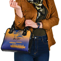 Personalised Hawaiki Nui Va'a French Polynesian Pattern Shoulder Handbag Sunset Color LT03 - Polynesian Pride