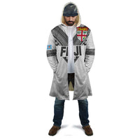 Custom Rugby Fiji Cloak Fijian Masi Tribal Sporty Style White Color - Polynesian Pride