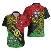 Papua New Guinea Southern Highlands Province Hawaiian Shirt PNG Birds Of Paradise Polynesian Arty Style LT03 - Polynesian Pride