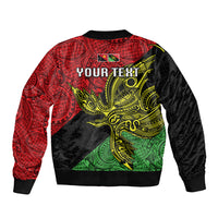 Personalised Papua New Guinea Southern Highlands Province Bomber Jacket PNG Birds Of Paradise Polynesian Arty Style LT03 - Polynesian Pride