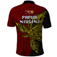Papua New Guinea Western Province Polo Shirt PNG Birds Of Paradise Polynesian Arty Style LT03 - Polynesian Pride