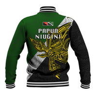 Papua New Guinea Western Highlands Province Baseball Jacket PNG Birds Of Paradise Polynesian Arty Style LT03 - Polynesian Pride