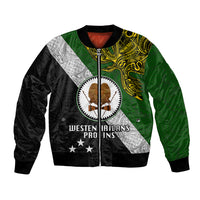 Personalised Papua New Guinea Western Highlands Province Bomber Jacket PNG Birds Of Paradise Polynesian Arty Style LT03 Unisex Green - Polynesian Pride