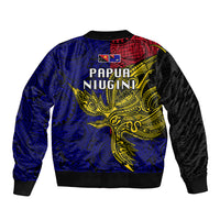 Papua New Guinea West New Britain Province Bomber Jacket PNG Birds Of Paradise Polynesian Arty Style LT03 - Polynesian Pride