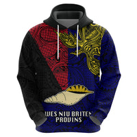 Papua New Guinea West New Britain Province Hoodie PNG Birds Of Paradise Polynesian Arty Style LT03 - Polynesian Pride
