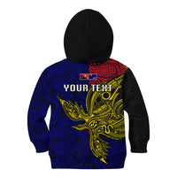 Personalised Papua New Guinea West New Britain Province Kid Hoodie PNG Birds Of Paradise Polynesian Arty Style LT03 - Polynesian Pride