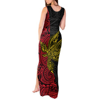 Papua New Guinea Sandaun Province Tank Maxi Dress PNG Birds Of Paradise Polynesian Arty Style LT03 - Polynesian Pride