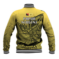 Papua New Guinea National Capital District Baseball Jacket PNG Birds Of Paradise Polynesian Arty Style LT03 - Polynesian Pride